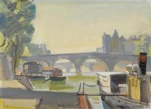 Bridge Over The Seine by Maurice Barraud