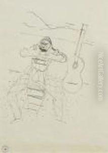 Gitarrenspieler by Maurice Barraud