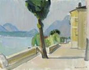 Le Quai De Morcote by Maurice Barraud