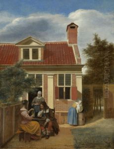 Village House c. 1665 by Pieter De Hooch