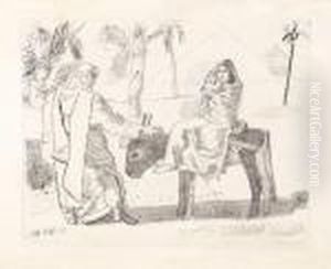 La Fuite En Egypte by Maurice Barraud