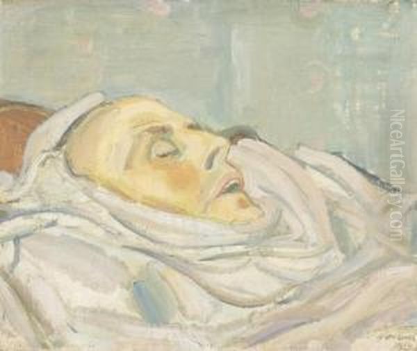 Otto Vautier Sur Son Lit De Mort - view 1