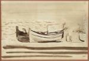 Boote Am Strand by Maurice Barraud
