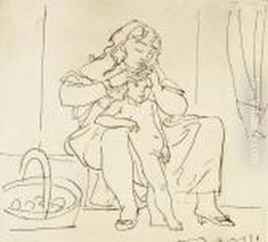 Folge Von 4 Blatt Der Suite Espagnole by Maurice Barraud