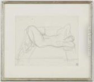 Nu Feminin Agenouille by Maurice Barraud