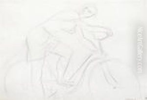 Woman On Bicycle Woman On Bicycle