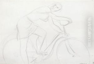 Woman On Bicycle. Woman On Bicycle.