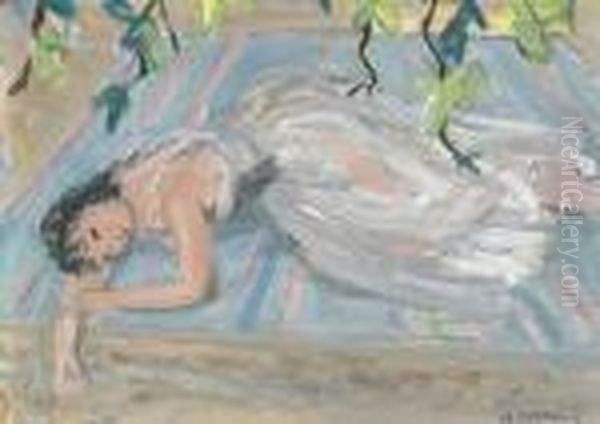 Liegende Balletttanzerin - view 1