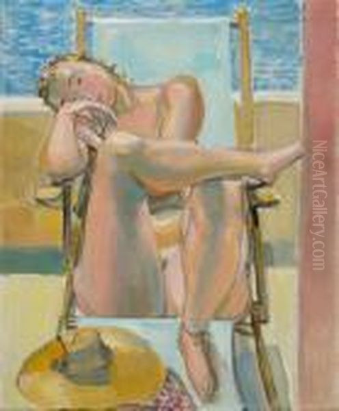 Seated Female Nude - view 1