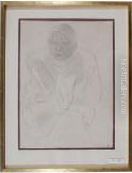 Seated Woman With Head In Hands. - view 1