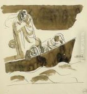 Figures In A Boat. Figures In A Boat.