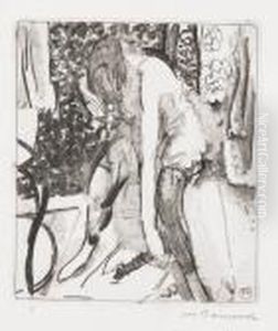 Femme Qui S'habille.