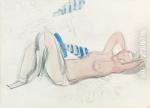 Nu Couche. by Maurice Barraud