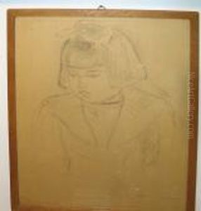 Portrait De Jeune Femme by Maurice Barraud