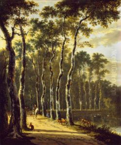 An Avenue in a Wood by Jan Hackaert