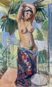 Nu Au Jardin. by Maurice Barraud
