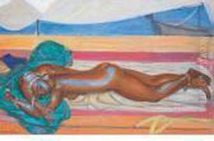 Liegender Frauenakt by Maurice Barraud