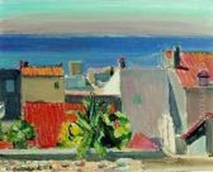 "maisons A Cassis". by Maurice Barraud