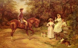 A Meeting By The Stile by Heywood Hardy