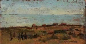 Livorno, Marina Di Antignano by Giovanni Bartolena