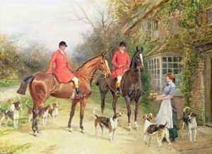 A Stop at the Fox Inn by Heywood Hardy