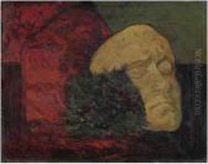 Natura Morta Con Maschera by Giovanni Bartolena