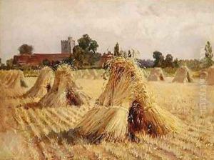 Corn Stooks by Bray Church