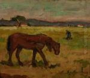 Paesaggio Maremmano Concavallo by Giovanni Bartolena