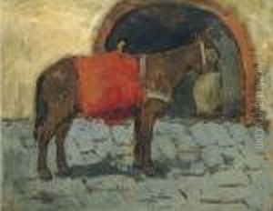 Cavallo Con Gualdrappa Rossa Cavallo Con Gualdrappa Rossa