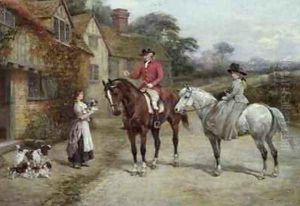 The first break in the family by Heywood Hardy