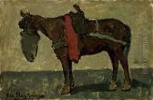 Cavallo A Riposo by Giovanni Bartolena