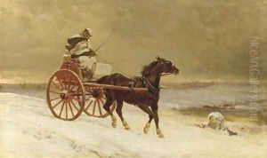 A journey through the snow by Heywood Hardy