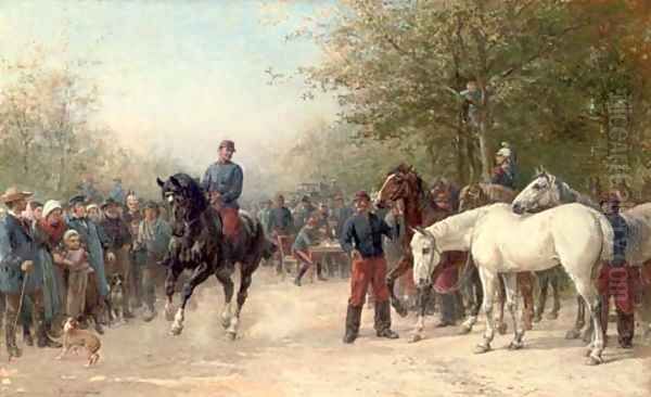 French troops billeting - view 1