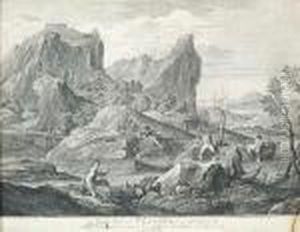 Paesaggio Con Bagnanti