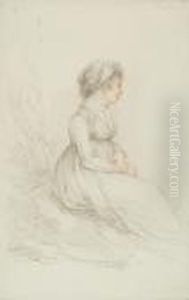 Portrait Of Queen Caroline Seated On A Rock Portrait Of Queen Caroline Seated On A Rock