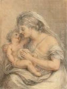 A Mother And Her Child by Francesco Bartolozzi