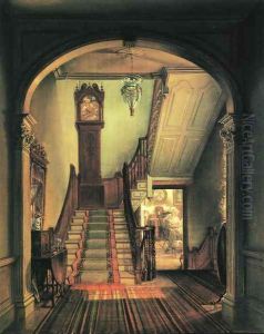 The Old Clock on the Stairs by Edward Lamson Henry
