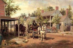 Horse and Buggy on Main Street by Edward Lamson Henry