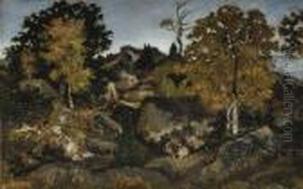 Rochers En Foret De Fontainebleau - view 1