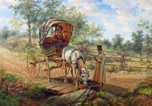 At the Watering Trough by Edward Lamson Henry