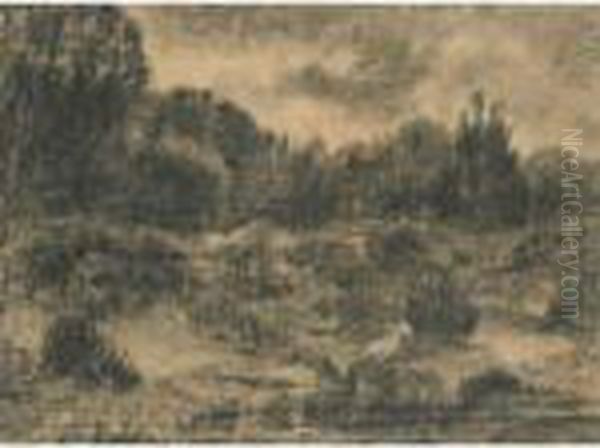 Vue Des Gorges D'apremont Dans La Foret De Fontainebleau - view 1