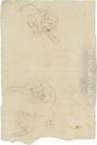 Lions And Tigers by Antoine-louis Barye