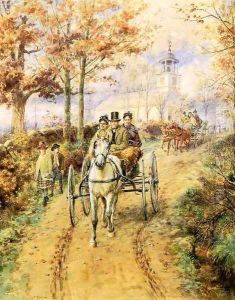 Sunday Morning by Edward Lamson Henry