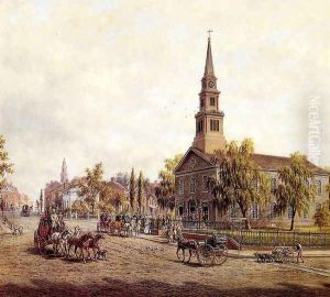 St. Mark's in the Bowery in the Early Forties by Edward Lamson Henry
