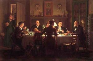 Village Squire Entertaining the New Minister