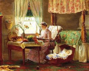 Woman with Baby by Edward Lamson Henry