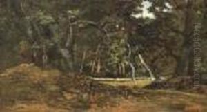 Un Sous-bois by Antoine-louis Barye