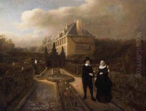 Portrait of Johan Cornelisz. Vijgeboom and His Wife 1647 by Samuel Van Hoogstraten