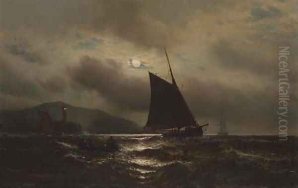 Night Fishing on the Hudson - view 1