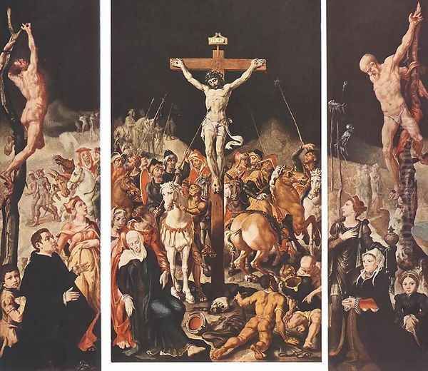 Crucifixion (Triptych) 1545-50 - view 1